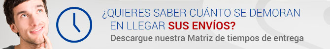Descargue nuestra Matriz de tiempos de entrega