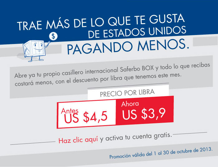 Trae más de lo que te gusta de Estados Unidos pagando menos